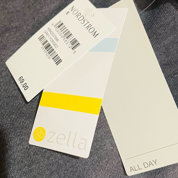 NWT Zella Dip Dye Ombre Sweatshirt Grey Forage MSRP$69 Size Small - Picture 7 of 7